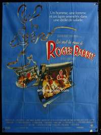 z091 WHO FRAMED ROGER RABBIT French one-panel movie poster '88 Zemeckis