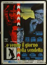 z417 BEHOLD A PALE HORSE Italian one-panel movie poster '64 Greg Peck, Quinn