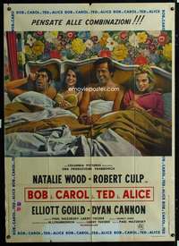 z427 BOB & CAROL & TED & ALICE Italian one-panel movie poster '69 Wood, Gould