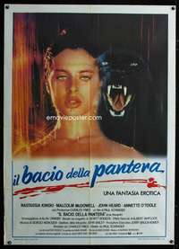 z439 CAT PEOPLE Italian one-panel movie poster '82 Kinski isn't human!