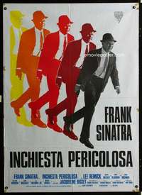 z453 DETECTIVE Italian one-panel movie poster R74 cool artwork of Sinatra!
