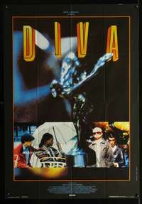z456 DIVA Italian one-panel movie poster '82 Beineix, different image!