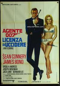 z460 DR NO Italian one-panel movie poster R71 sexy James Bond artwork!