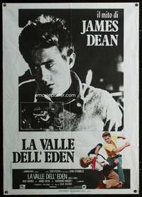 z463 EAST OF EDEN Italian one-panel movie poster R80s James Dean, Steinbeck