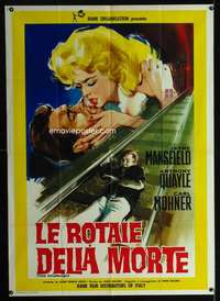 z509 IT TAKES A THIEF Italian one-panel movie poster '60 Jayne Mansfield