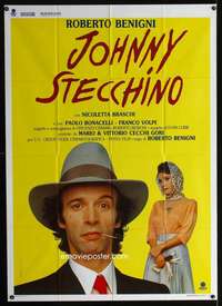 z515 JOHNNY STECCHINO Italian one-panel movie poster '92 Roberto Benigni