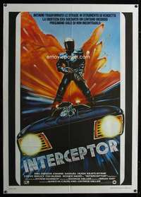 z528 MAD MAX Italian one-panel movie poster '80 Mel Gibson, George Miller