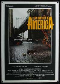 z543 ONCE UPON A TIME IN AMERICA Italian one-panel movie poster '84 Leone