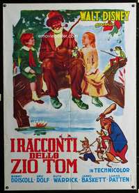 z572 SONG OF THE SOUTH Italian one-panel movie poster R70s Disney,Uncle Remus