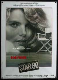 z578 STAR 80 Italian one-panel movie poster '83 Mariel Hemingway, Bob Fosse