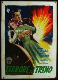 z584 TIME BOMB Italian one-panel movie poster '53 Glenn Ford, Deseta art!