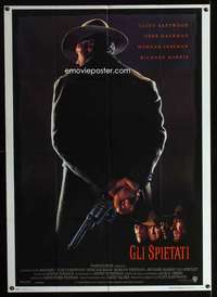 z587 UNFORGIVEN Italian one-panel movie poster '92 Eastwood, Hackman