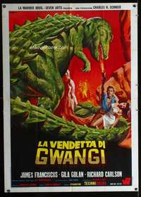 z590 VALLEY OF GWANGI Italian one-panel movie poster '69 different art!