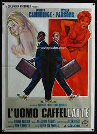 z594 WATERMELON MAN Italian one-panel movie poster '70 white becomes black!