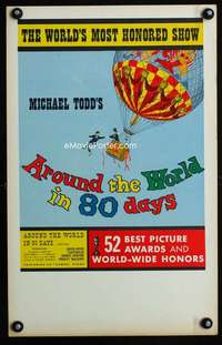 z104 AROUND THE WORLD IN 80 DAYS window card movie poster '58 all-stars!