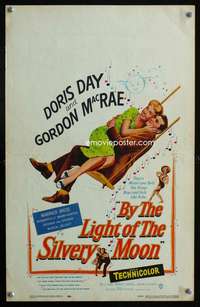 z121 BY THE LIGHT OF THE SILVERY MOON window card movie poster '53 Day, McRae