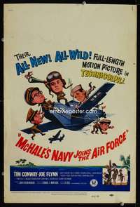 z235 McHALE'S NAVY JOINS THE AIR FORCE window card movie poster '65 Conway