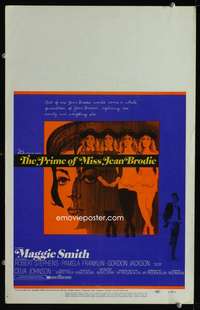 z272 PRIME OF MISS JEAN BRODIE window card movie poster '69 Maggie Smith