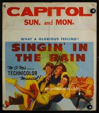 z307 SINGIN' IN THE RAIN window card movie poster '52 Gene Kelly, O'Connor