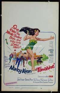 z334 TAMAHINE window card movie poster '64 sexy wild wahine Nancy Kwan!