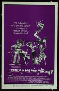 z392 YOU'RE A BIG BOY NOW window card movie poster '67 Francis Ford Coppola