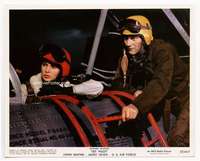 a085 JET PILOT color 8x10 movie still '57 John Wayne, Janet Leigh