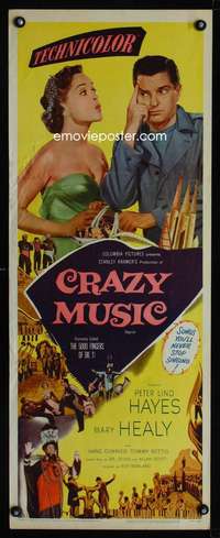 b005 5000 FINGERS OF DR T insert movie poster R58 Crazy Music, Seuss