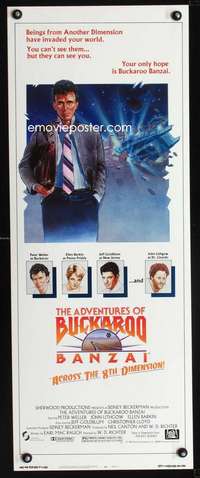 b024 ADVENTURES OF BUCKAROO BANZAI insert movie poster '84 Weller