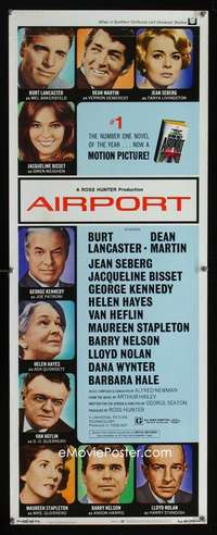 b030 AIRPORT insert movie poster '70 Burt Lancaster, Dean Martin