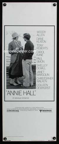 b042 ANNIE HALL insert movie poster '77 Woody Allen, Diane Keaton