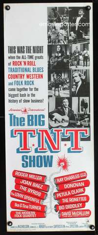 b080 BIG T.N.T. SHOW insert movie poster '66 all-star rock & roll!