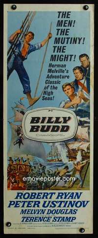 b083 BILLY BUDD insert movie poster '62 Terence Stamp, Robert Ryan