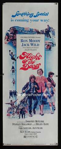 b264 FLIGHT OF THE DOVES insert movie poster '71 Ron Moody, Jack Wild