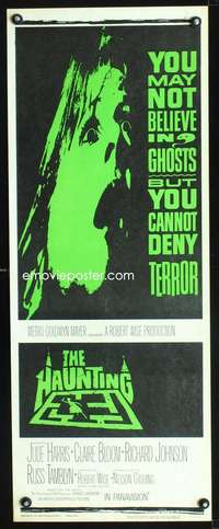 b321 HAUNTING ('63) insert movie poster '63 you cannot deny terror!