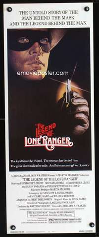 b399 LEGEND OF THE LONE RANGER insert movie poster '80 Spilsbury