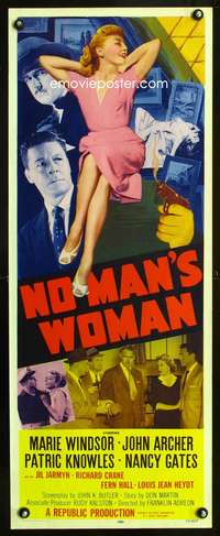 b493 NO MAN'S WOMAN insert movie poster '55 sleazy Marie Windsor!