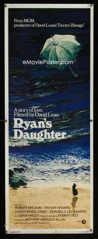 b593 RYAN'S DAUGHTER insert movie poster '70 David Lean, Sarah Miles