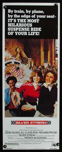 b621 SILVER STREAK ('76) insert movie poster '76 Wilder, Richard Pryor