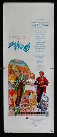 b637 SONG OF NORWAY insert movie poster '70 Howard Terpning artwork!