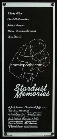 b653 STARDUST MEMORIES insert movie poster '80 Woody Allen, Rampling