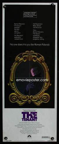 b682 TENANT insert movie poster '76 Roman Polanski, Isabelle Adjani