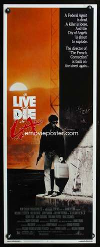 b704 TO LIVE & DIE IN L.A. insert movie poster '85 William Friedkin