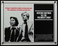 c035 ALL THE PRESIDENT'S MEN half-sheet movie poster '76 Hoffman, Redford