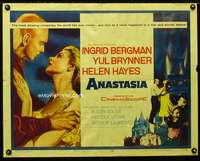 c037 ANASTASIA half-sheet movie poster '56 Ingrid Bergman, Yul Brynner