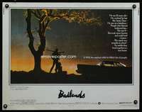 c049 BADLANDS half-sheet movie poster '74 Terrence Malick, Martin Sheen