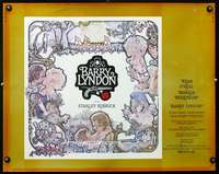 c051 BARRY LYNDON half-sheet movie poster '75 Stanley Kubrick, Ryan O'Neal