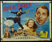 c062 BLUE SKIES style B half-sheet movie poster '46 Fred Astaire, Crosby
