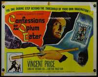 c094 CONFESSIONS OF AN OPIUM EATER half-sheet movie poster '62 V. Price