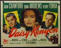 c105 DAISY KENYON half-sheet movie poster '47 Joan Crawford, Henry Fonda