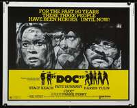 c116 DOC style A half-sheet movie poster '71 Stacy Keach, Faye Dunaway